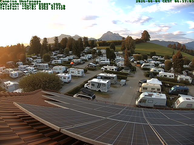 Archiv Foto Webcam Blick auf den Campingplatz am Hopfensee