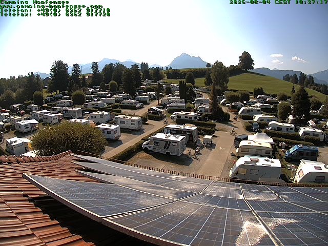 Archiv Foto Webcam Blick auf den Campingplatz am Hopfensee