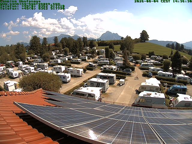 Archiv Foto Webcam Blick auf den Campingplatz am Hopfensee