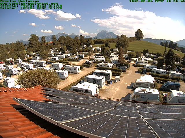 Archiv Foto Webcam Blick auf den Campingplatz am Hopfensee