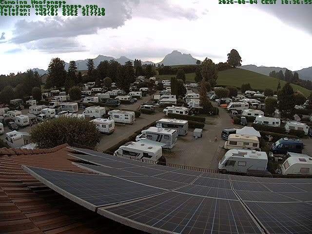 Archiv Foto Webcam Blick auf den Campingplatz am Hopfensee