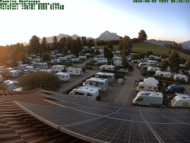Archiv Foto Webcam Blick auf den Campingplatz am Hopfensee
