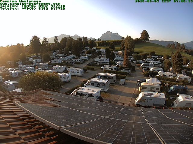 Archiv Foto Webcam Blick auf den Campingplatz am Hopfensee