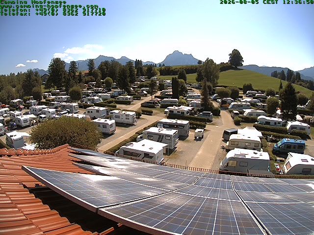 Archiv Foto Webcam Blick auf den Campingplatz am Hopfensee