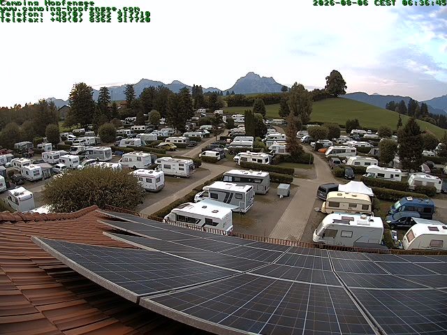 Archiv Foto Webcam Blick auf den Campingplatz am Hopfensee