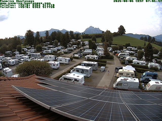 Archiv Foto Webcam Blick auf den Campingplatz am Hopfensee