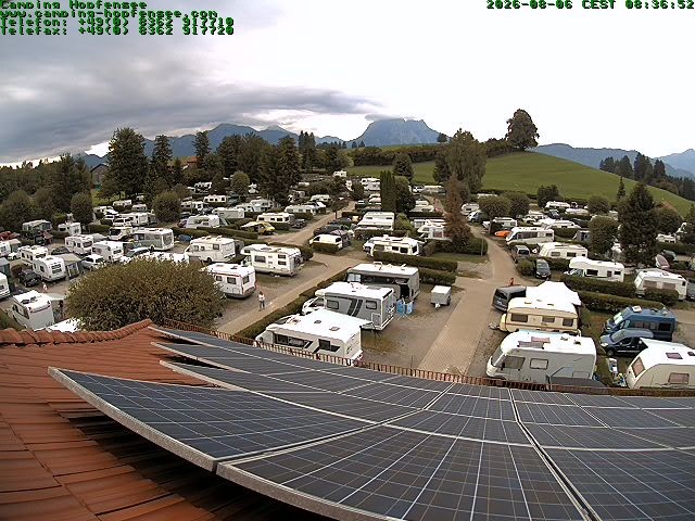 Archiv Foto Webcam Blick auf den Campingplatz am Hopfensee