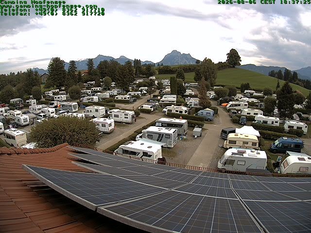 Archiv Foto Webcam Blick auf den Campingplatz am Hopfensee