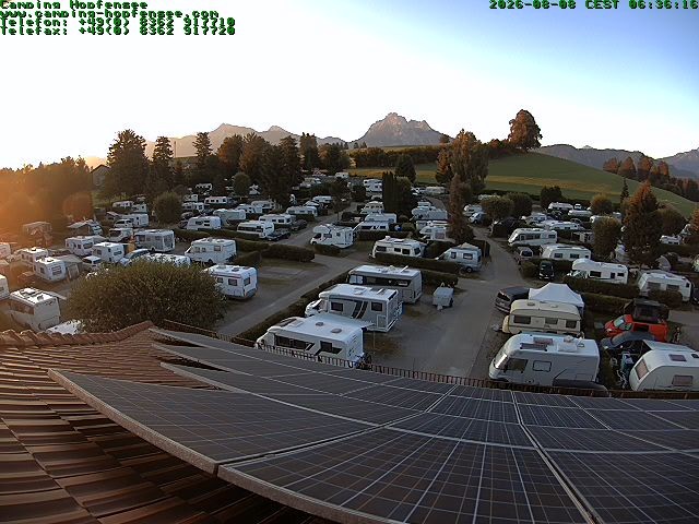 Archiv Foto Webcam Blick auf den Campingplatz am Hopfensee