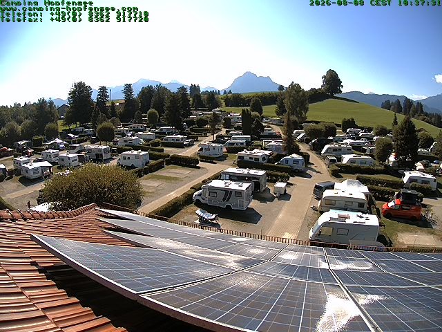 Archiv Foto Webcam Blick auf den Campingplatz am Hopfensee