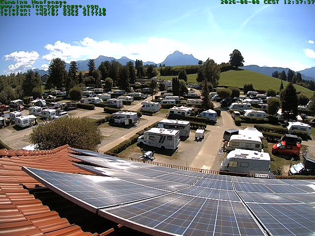 Archiv Foto Webcam Blick auf den Campingplatz am Hopfensee