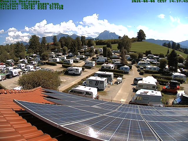 Archiv Foto Webcam Blick auf den Campingplatz am Hopfensee