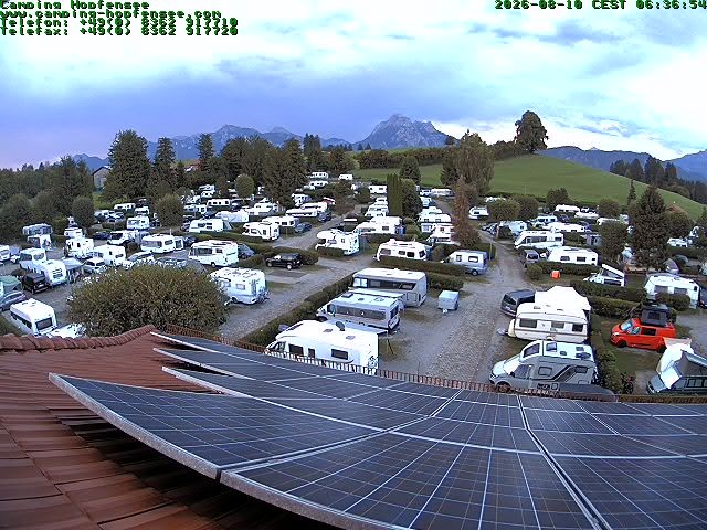 Archiv Foto Webcam Blick auf den Campingplatz am Hopfensee
