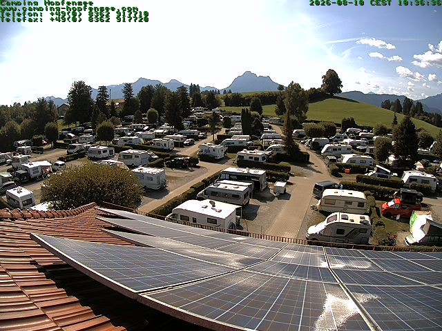 Archiv Foto Webcam Blick auf den Campingplatz am Hopfensee