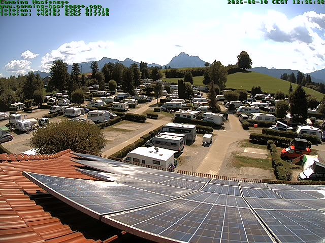 Archiv Foto Webcam Blick auf den Campingplatz am Hopfensee