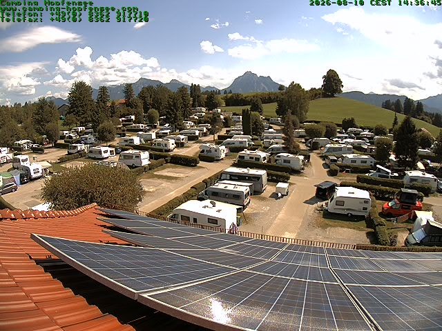 Archiv Foto Webcam Blick auf den Campingplatz am Hopfensee