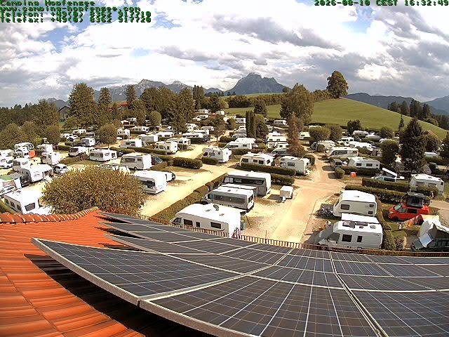 Archiv Foto Webcam Blick auf den Campingplatz am Hopfensee