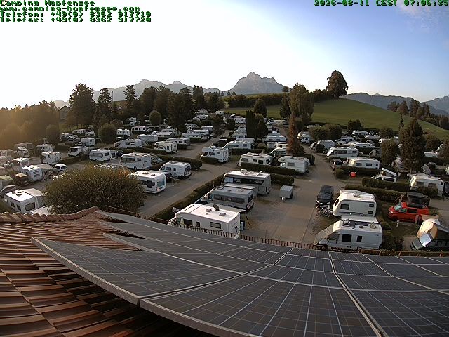 Archiv Foto Webcam Blick auf den Campingplatz am Hopfensee