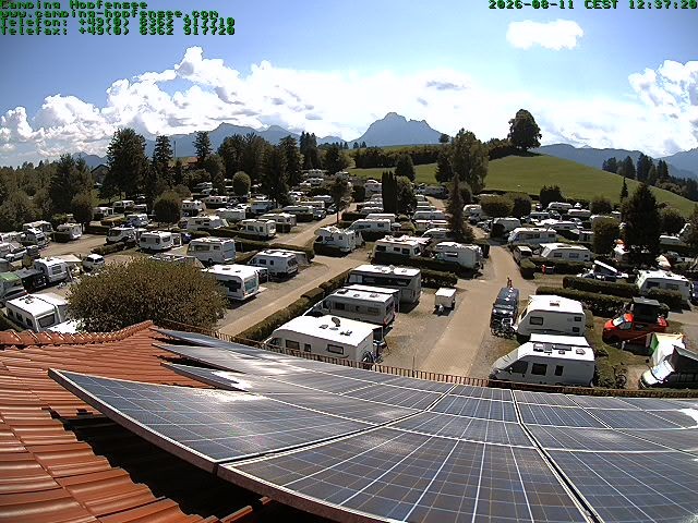 Archiv Foto Webcam Blick auf den Campingplatz am Hopfensee