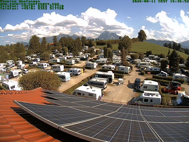 Archiv Foto Webcam Blick auf den Campingplatz am Hopfensee
