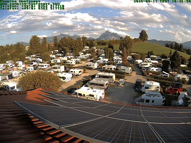 Archiv Foto Webcam Blick auf den Campingplatz am Hopfensee