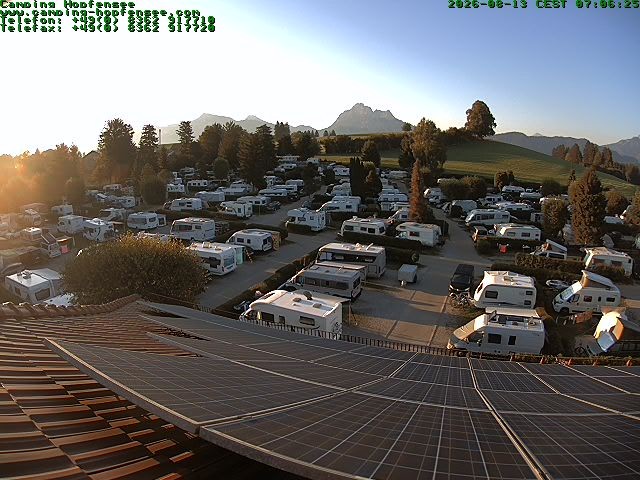 Archiv Foto Webcam Blick auf den Campingplatz am Hopfensee