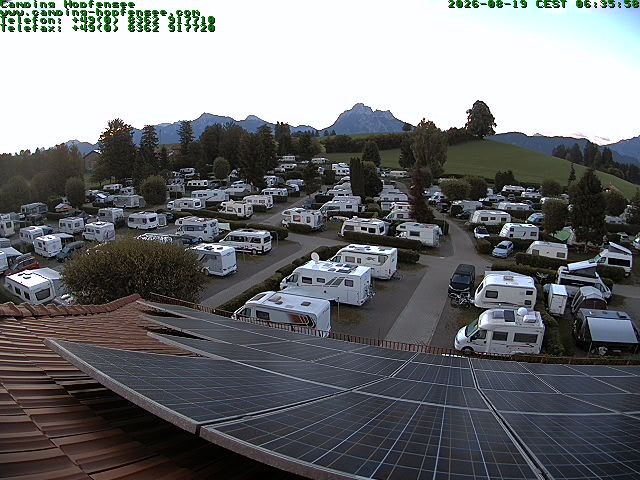 Archiv Foto Webcam Blick auf den Campingplatz am Hopfensee