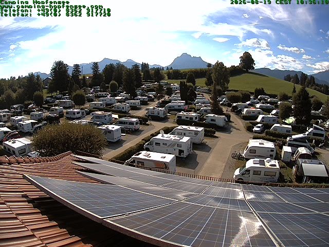 Archiv Foto Webcam Blick auf den Campingplatz am Hopfensee