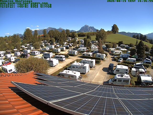 Archiv Foto Webcam Blick auf den Campingplatz am Hopfensee
