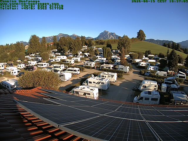 Archiv Foto Webcam Blick auf den Campingplatz am Hopfensee