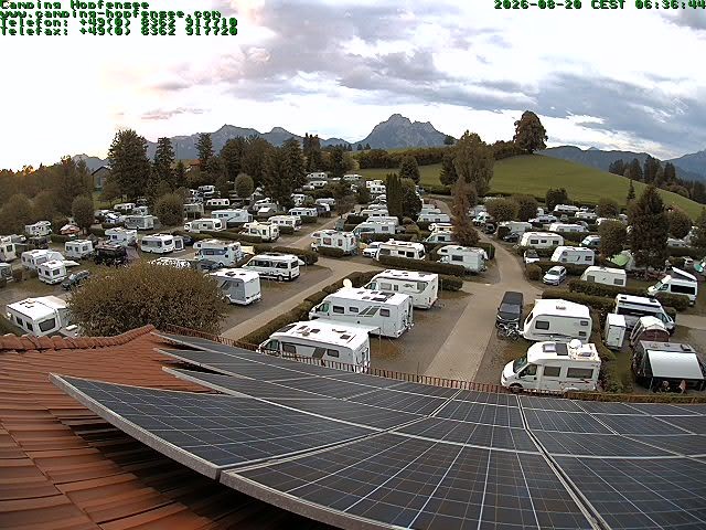Archiv Foto Webcam Blick auf den Campingplatz am Hopfensee