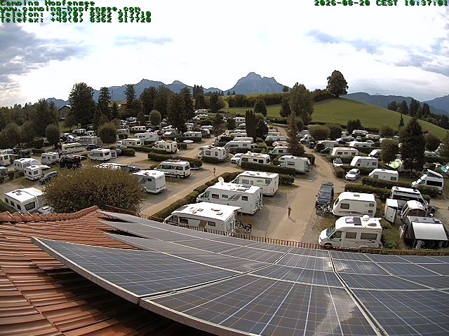 Archiv Foto Webcam Blick auf den Campingplatz am Hopfensee