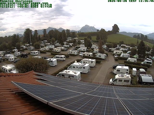 Archiv Foto Webcam Blick auf den Campingplatz am Hopfensee