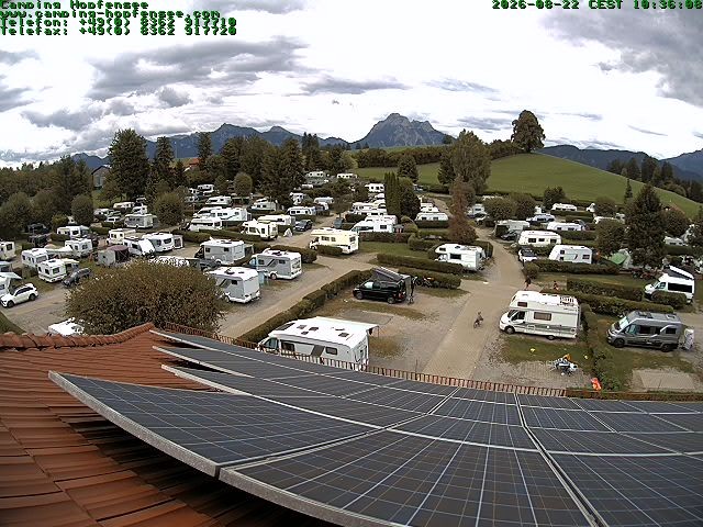 Archived image Webcam Campsite Hopfensee