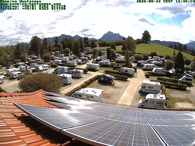 Archived image Webcam Campsite Hopfensee
