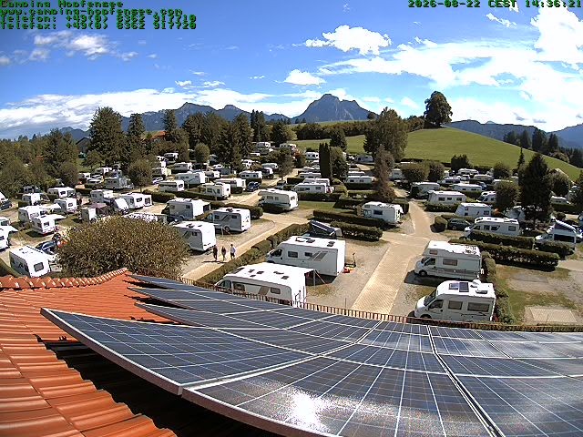 Archived image Webcam Campsite Hopfensee