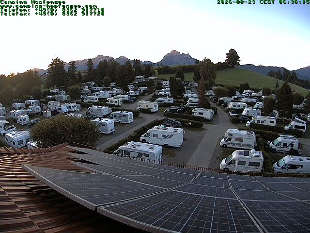 Archiv Foto Webcam Blick auf den Campingplatz am Hopfensee