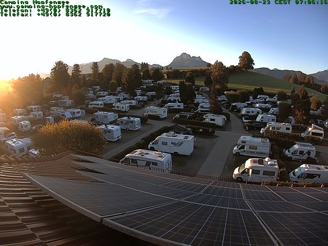 Archiv Foto Webcam Blick auf den Campingplatz am Hopfensee