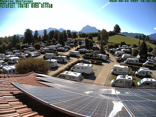 Archiv Foto Webcam Blick auf den Campingplatz am Hopfensee