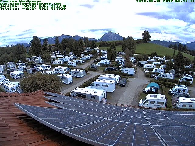 Archiv Foto Webcam Blick auf den Campingplatz am Hopfensee