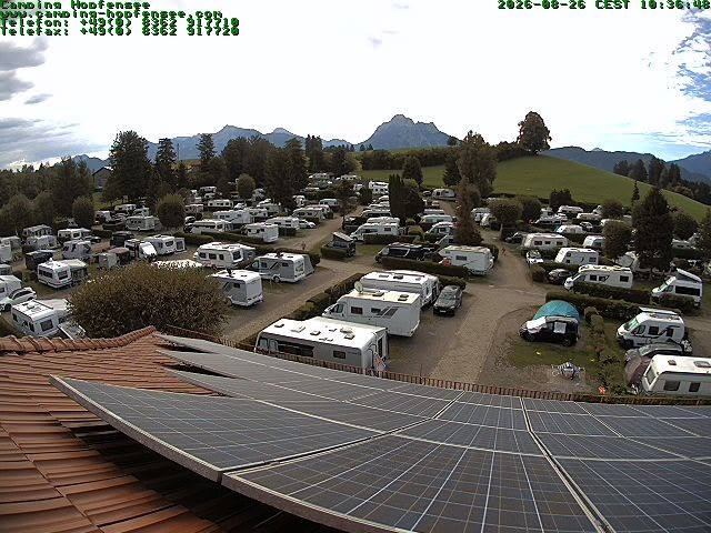 Archiv Foto Webcam Blick auf den Campingplatz am Hopfensee