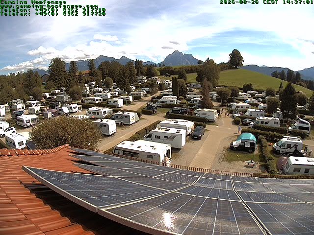 Archiv Foto Webcam Blick auf den Campingplatz am Hopfensee