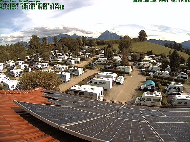 Archiv Foto Webcam Blick auf den Campingplatz am Hopfensee