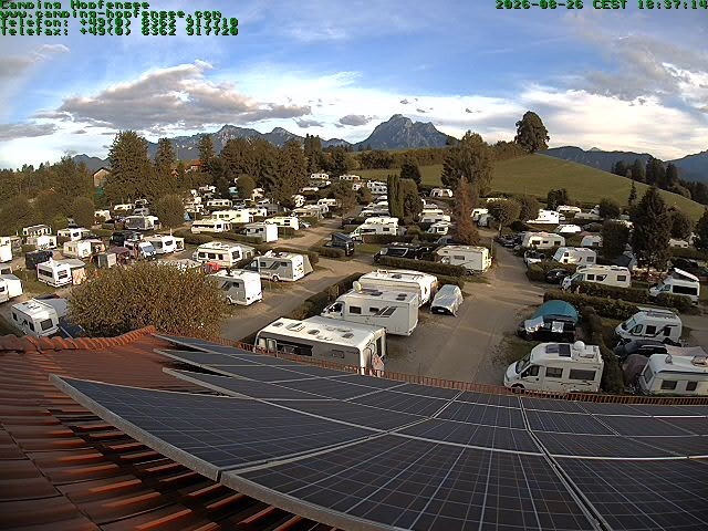 Archiv Foto Webcam Blick auf den Campingplatz am Hopfensee