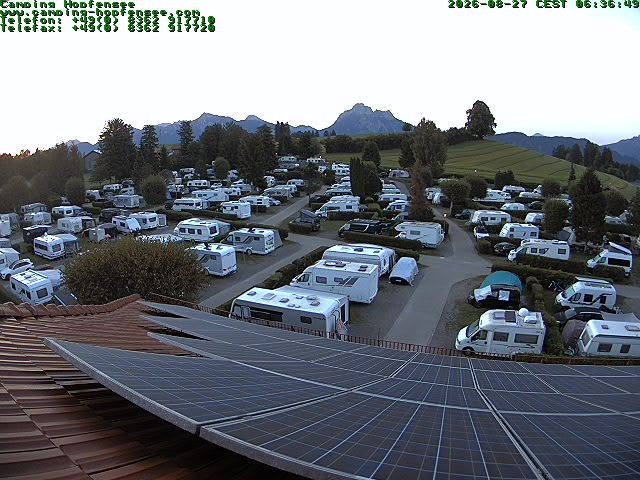 Archiv Foto Webcam Blick auf den Campingplatz am Hopfensee