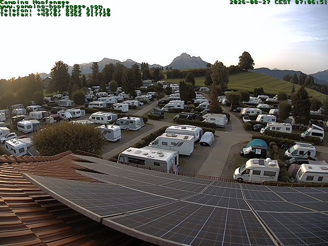 Archiv Foto Webcam Blick auf den Campingplatz am Hopfensee