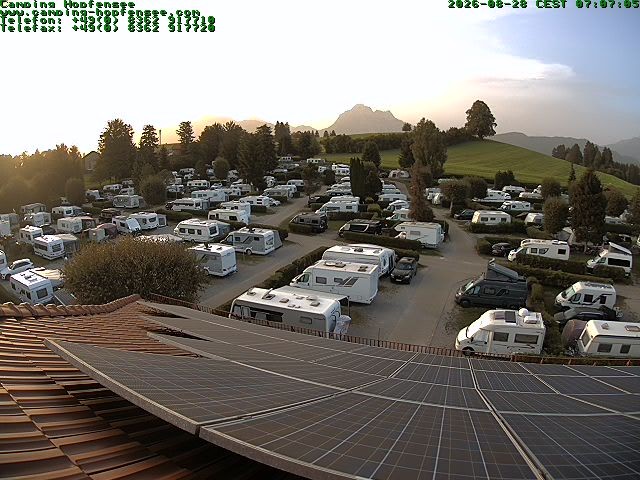 Archiv Foto Webcam Blick auf den Campingplatz am Hopfensee
