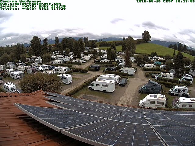Archiv Foto Webcam Blick auf den Campingplatz am Hopfensee