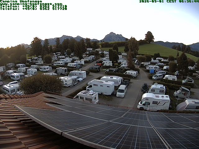 Archiv Foto Webcam Blick auf den Campingplatz am Hopfensee