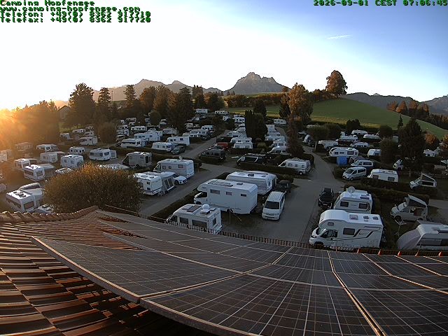 Archiv Foto Webcam Blick auf den Campingplatz am Hopfensee